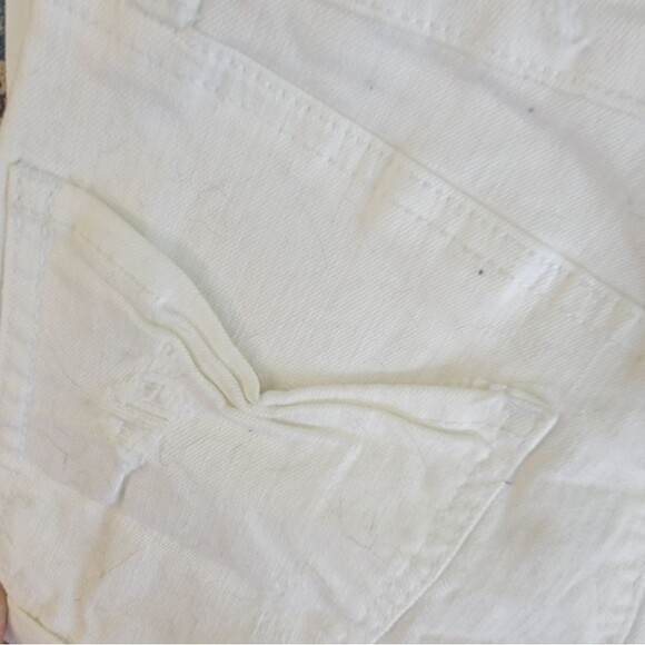 Women's Size 4 Refuge Short Shorts Stretch Denim Mid Rise Opticwhite NEW - Picture 10 of 11
